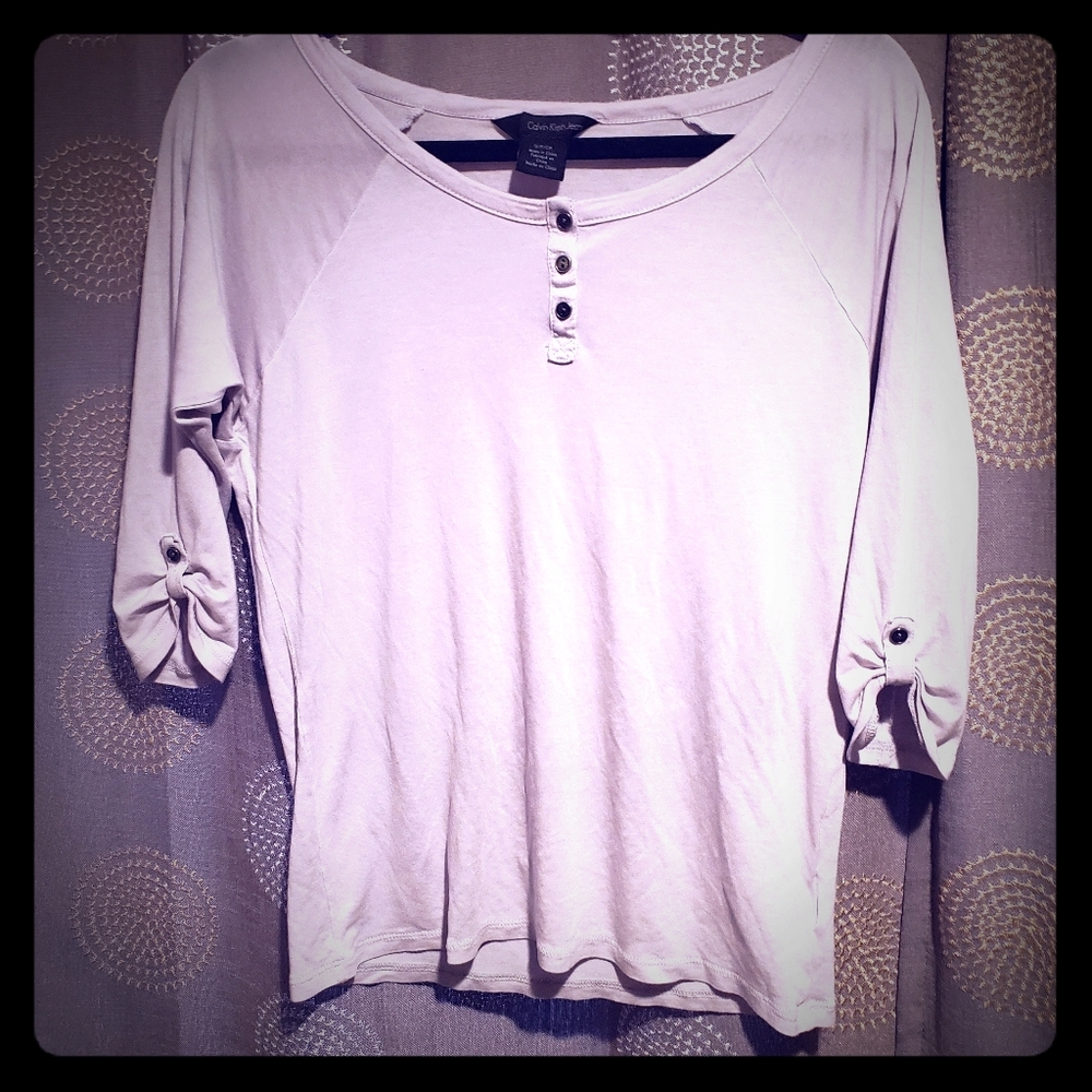 Calvin Klein 3/4 sleeve shirt